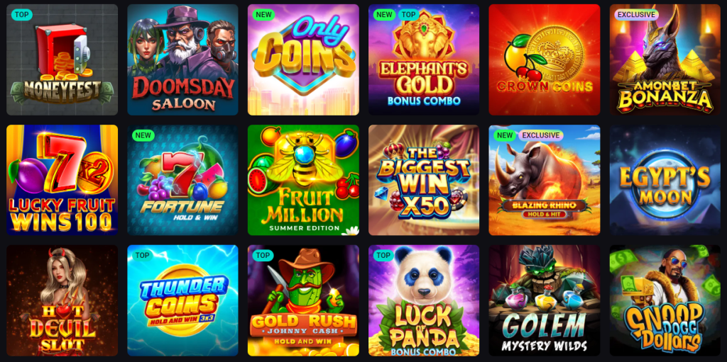 Amonbet casino online games